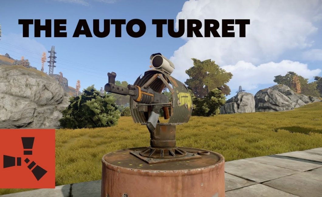 Как поставить 4 на 3 в расте. Турель раст. Auto Turret Rust. Автоматическая турель раст. НПС турель раст.